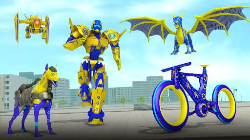 BMX Cycle Robot Transform War screenshot 1