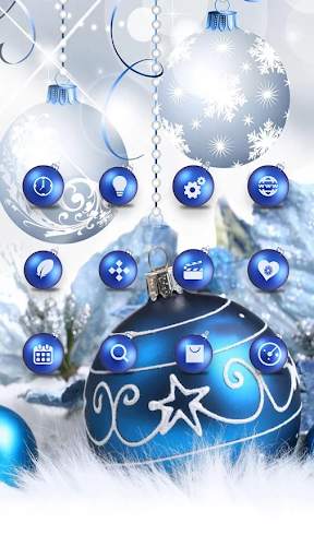 Blue shine ball APUS launcher theme & HD wallpaper screenshot 7