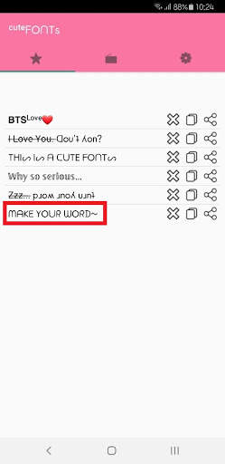 CuteFonts(Keyboard) for free screenshot 3