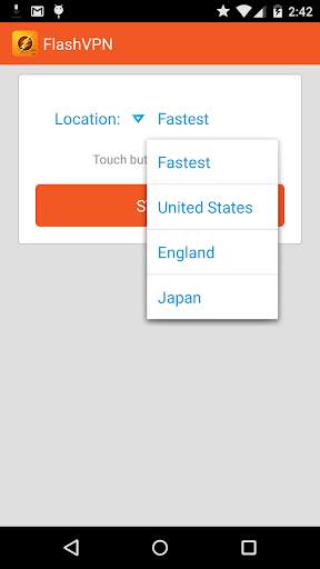 FlashVPN Fast VPN Proxy screenshot 2