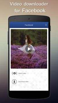 Video Downloader For Facebook screenshot 1