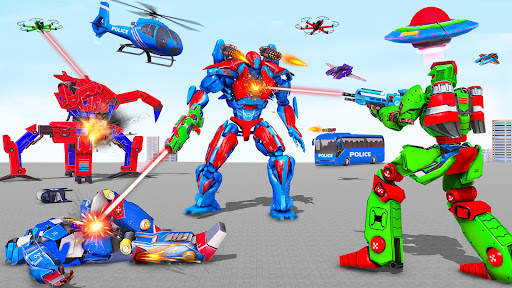 Bus Robot Car War - Robot Game 8 تصوير الشاشة