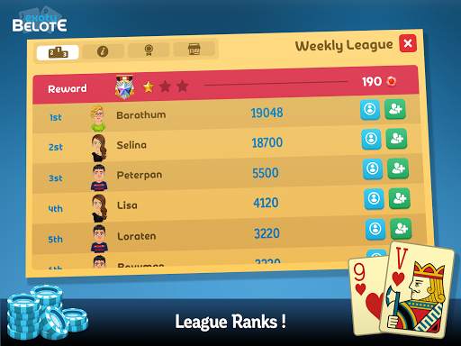 Exoty Online Belote & Coinche screenshot 11