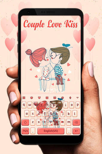 Couple Love Kiss Keyboard screenshot 1