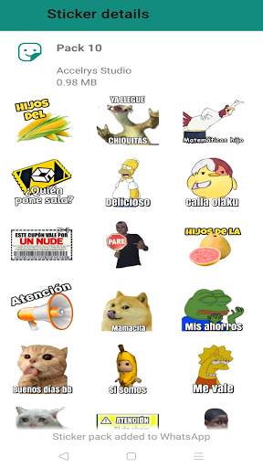 Stickers de memes para WhatsApp - Memes Frases screenshot 4