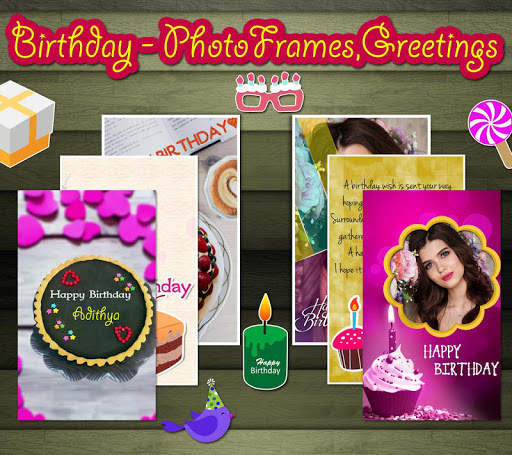 Birthday - Photo Frames,Greetings,cake with name screenshot 9