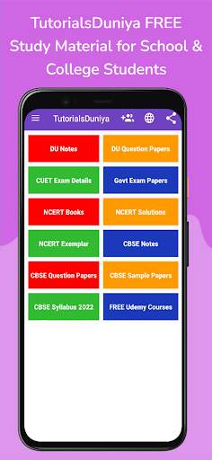 CBSE & DU Study Material App screenshot 1