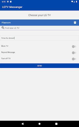 LGTV Messenger - send messages to LGTV smart TVs screenshot 3
