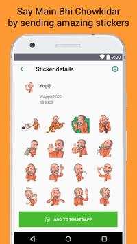 Main Bhi Chowkidar Stickers for Whatsapp screenshot 6