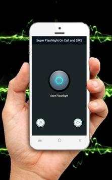 Super Flashlight on Call and SMS screenshot 4