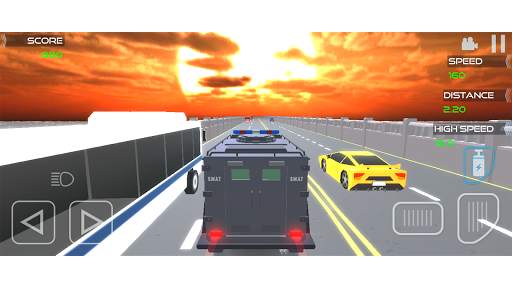 Polygon Traffic Racer 3D: Highspeed Highway Games 7 تصوير الشاشة