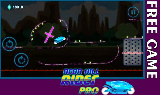 Neon Hill Rider Pro - Neon hill rider pro racing screenshot 2