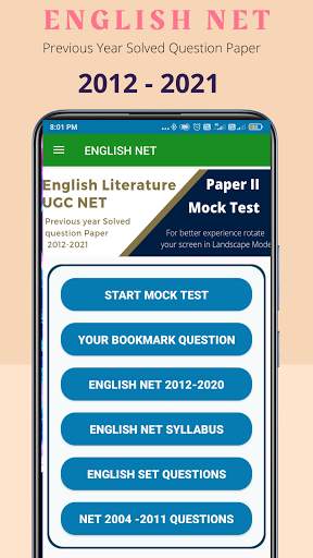 ENGLISH NET Question Paper screenshot 1
