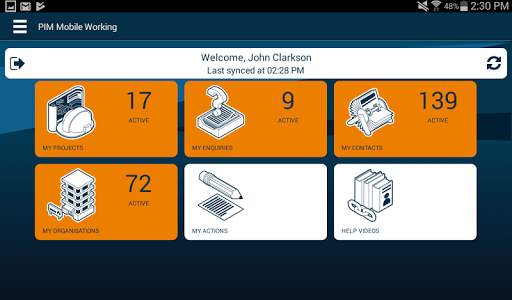 PIM Mobile Working screenshot 5