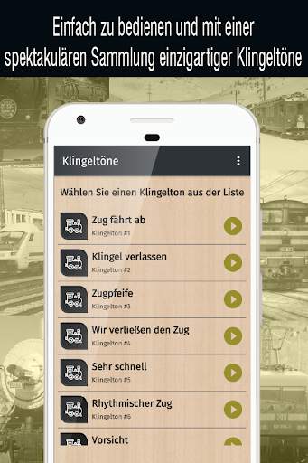 klingeltöne zug kostenlos, zug töne app screenshot 2