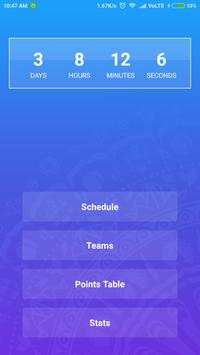 Live Score and Schedule for IPL 2018 screenshot 1