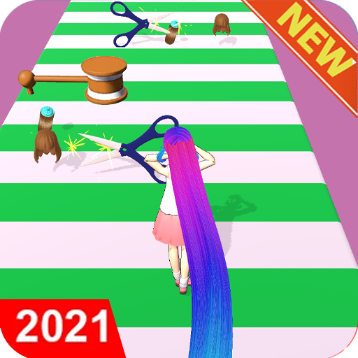 Hair Game Challenge Run Girl 3d Runner Game 2021 icon