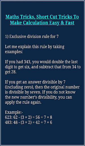 Math Tricks 8 تصوير الشاشة