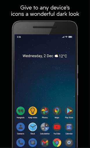 Darkful Icon Pack - Theme for Apex/Nova Launcher screenshot 1