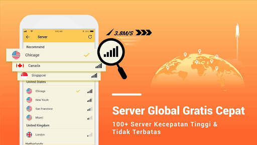 VPN Master Lite - Gratis selamanya, aman dan cepat screenshot 3