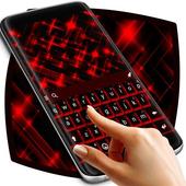 Teclado de chispas rojas icon