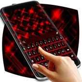 Teclado de chispas rojas on 9Apps