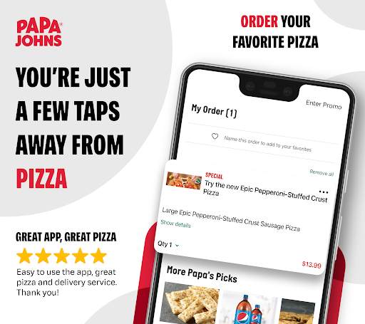 Papa Johns Pizza & Delivery screenshot 1