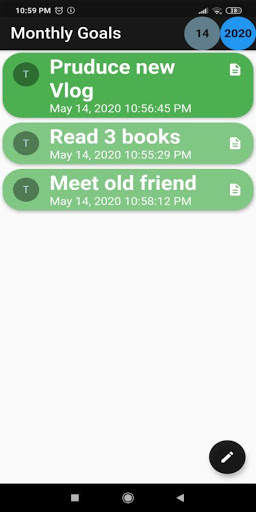 Tasks, Notes and Goals, Daily and Monthly, no ads screenshot 3
