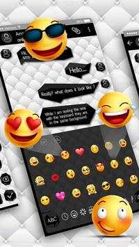 SMS Black White Keyboard screenshot 3