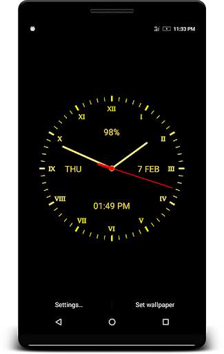 Analog Clock Live Wallpaper screenshot 2