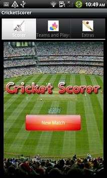 Cricket Scorer screenshot 1