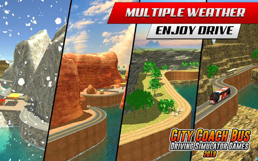 Coach Bus Hill Road Simulator- Free Euro Bus Games скриншот 3