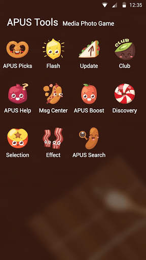 Food-APUS Launcher theme screenshot 3