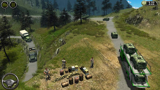 US Army Transporter Offroad Truck Simulator Games screenshot 6