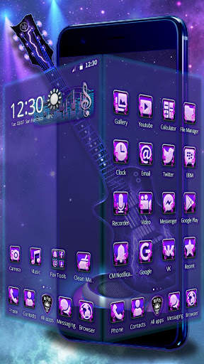 3D Acoustic Electric Guitar Theme screenshot 2