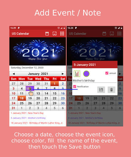 US Calendar 2023 скриншот 5