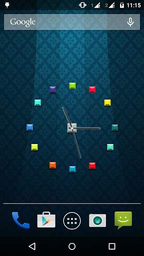 Colorfull Clock Live Wallpaper screenshot 1