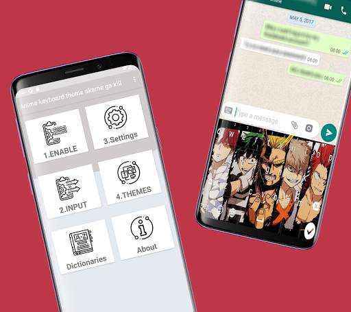 Anime Keyboard Theme MHA screenshot 1