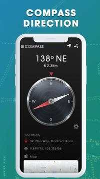 Compass - Digital Compass & GPS Compass Navigation screenshot 1