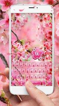 Pink Summer Flower Keyboard screenshot 1
