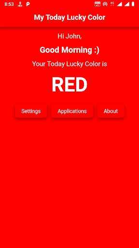 My Today Lucky Color screenshot 2