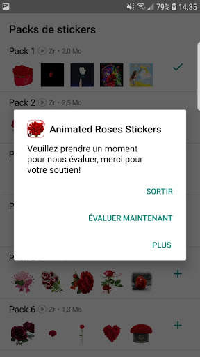 WAStickerApp: Animeted Roses Stickers For Whatsapp screenshot 6