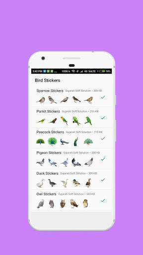 Birds Stickers screenshot 1