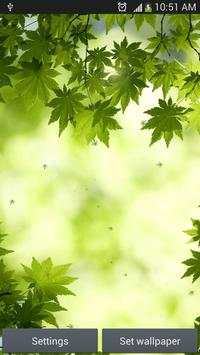 green leaf live wallpaper screenshot 3