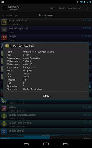 Memory Manager screenshot 6