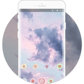 natural colorful cloud theme icon