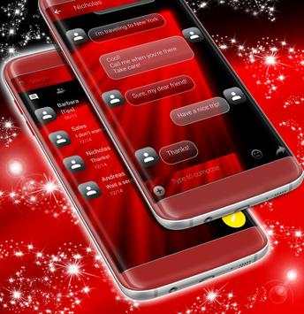Red Blood Message Theme screenshot 2