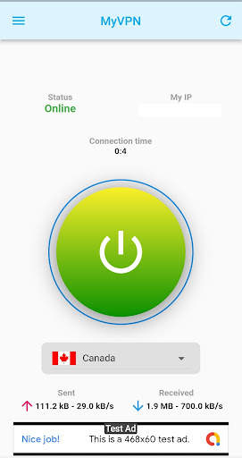 My VPN screenshot 1