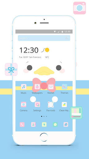 Adorable Duck Face Emoji Theme screenshot 3