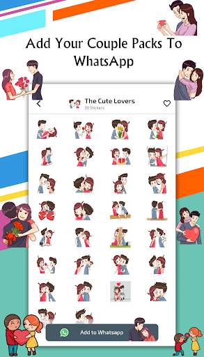 Love Couple Stickers for WhatsApp - WAStickerApps screenshot 4